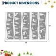 thumbnail image 2 of Senfot Gray 4x6 Area Rugs for Living Room, Indoor Non Slip Carpet, Washable Rug for Home Decor, Soft Low Pile Christmas Rug with Xmas Tree Reindeer Snowflake for Bedroom, Dining Room, 2 of 7