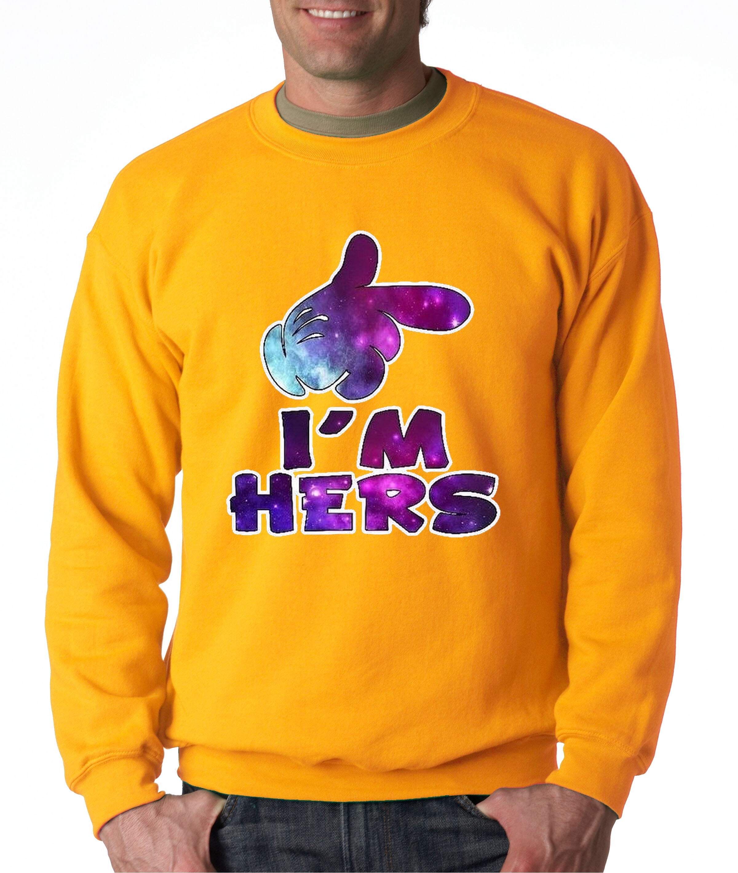 I/'m Hers Purple Galaxy Design Unisex Hoodie