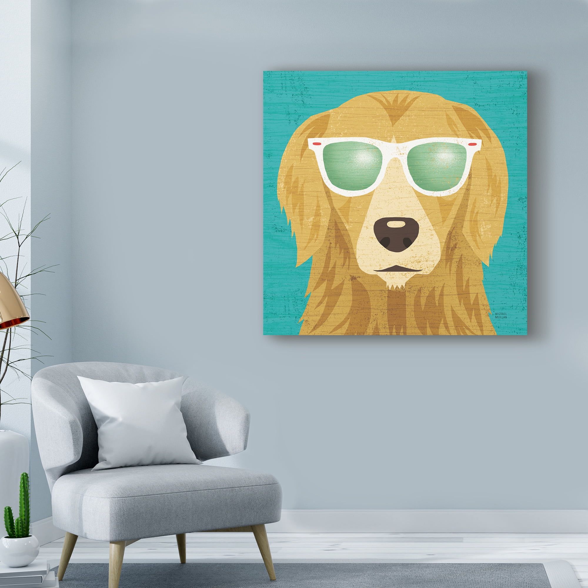 Trademark Fine Art 'Beach Bums Golden I' Canvas Art by Michael Mullan