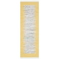 thumbnail image 5 of SAFAVIEH Montauk Tennyson Braided Border Cotton Runner Rug, Ivory/Yellow, 2'3" x 6', 5 of 10
