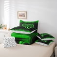 thumbnail image 6 of Castle Fairy Teens Green Gamepads Bedding Comforter Set,Video Game King Bedding Sets, 6 of 8