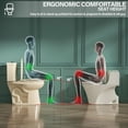 thumbnail image 5 of TICOZE Tall Toilet 17 Inch, ADA High Toilets for Small Bathroom, Chair Height, Comfort Bowl Heigh 17", Dual Flush 1.1/1.6 GPF, Bone Color, for Seniors, Handicapped, Tallor, Pregnant, Patients, 5 of 9