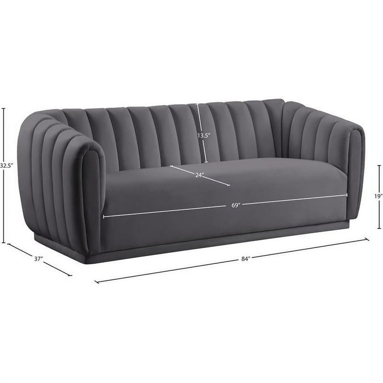 Meridian Furniture Dixie Velvet Sofa Meridian Furniture Dixie Velvet Sofa