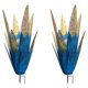 thumbnail image 1 of Escultura rústica de Tequila, luz Solar LED multicolor, estacas de césped de Aloe azul, 2 uds., 1 of 9