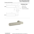 thumbnail image 7 of Viaggio Clomltcon-Sth_Prv_238_Lh Motivo Left Handed Solid Brass Privacy Door Lever Set -, 7 of 7