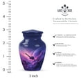 thumbnail image 2 of MUKTIVE Spaceship Funeral Urns for Ash Adult Men & Women - Purple Cremation Urns for Ashes for Human Ashes - Memorial Burial Combo Gift for Loved Ones (1 Large, 4 Keepsake), 2 of 7