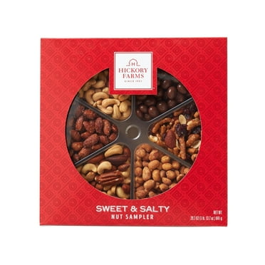 Hickory Farms Sweet & OIF8 Salty Nuts Gift Box | Holiday Holiday Gift Basket, Gift Basket, Great for Snacking, Housewarming Gift, Food Care Packages, Parties, Thank You Gifts, Retirement Gifts