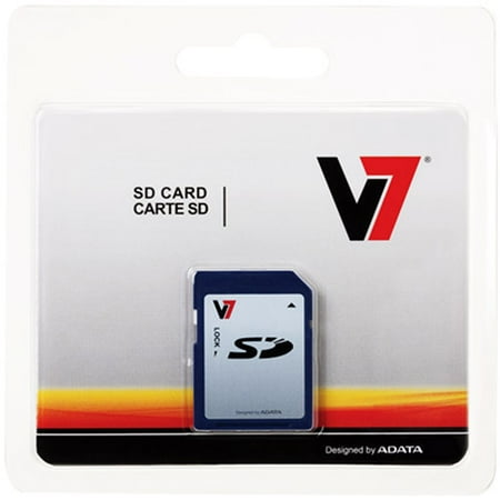 V7 8GB SD Card, Secure Digital High Capacity 8 GB Memory Card