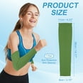thumbnail image 2 of Uxcell Sun Protection Arm Sleeves for Men and Women Compression Cooling Sun Sleeves L Size 1 Pair Spandex Green, 2 of 6