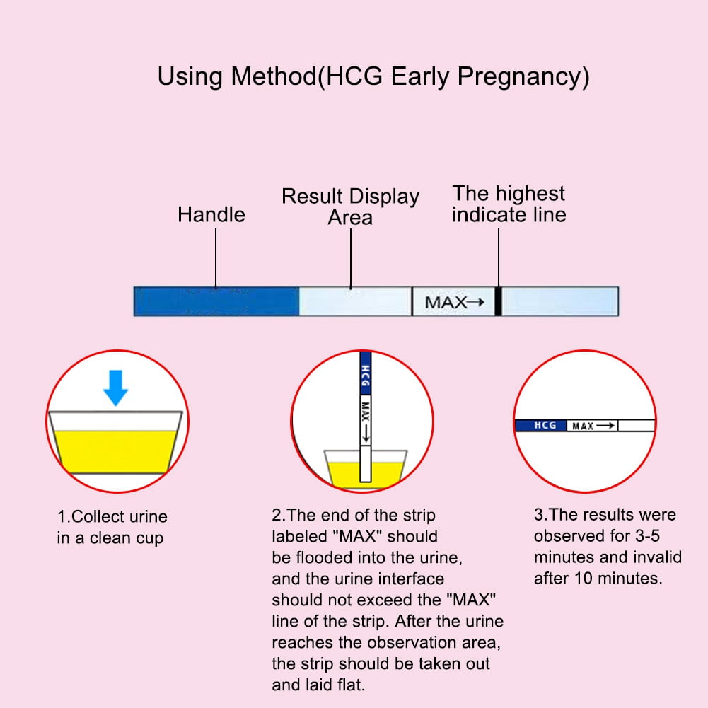 15pcs HCG Prueba de orina pruebas de embarazo tiras de prueba de embarazo Kits de deteccion rapida para deteccion temprana para mujeres prueba de embarazo Spptty Productos para el cuidado de la piel W...