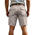 thumbnail image 4 of TQWQT Men's Cargo Shorts 7 Inch Casual Work Shorts Relaxed Fit Lightweight Summer Outdoor Hiking Shorts with Pockets Beige 3XL, 4 of 8