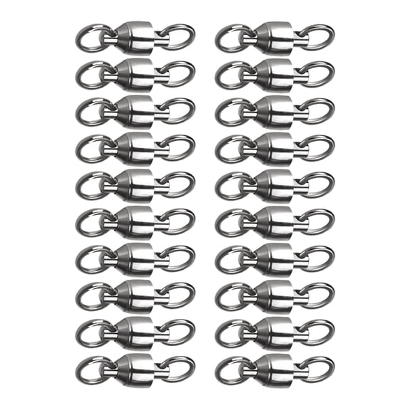 Stainless Steel Rolling Swivels Barrels Swivels Connectors Bearing Fishing Line Connector Fishing Accessories Heavy Duty