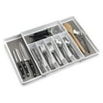 thumbnail image 2 of ELTOW Large Expandable Silverware Drawer Organizer, 8 Compartment Non-Slip & Adjustable Silverware Organizer for Drawer, Kitchen Organization for Utensils, Cutlery, Silverware Tray (White), 2 of 4