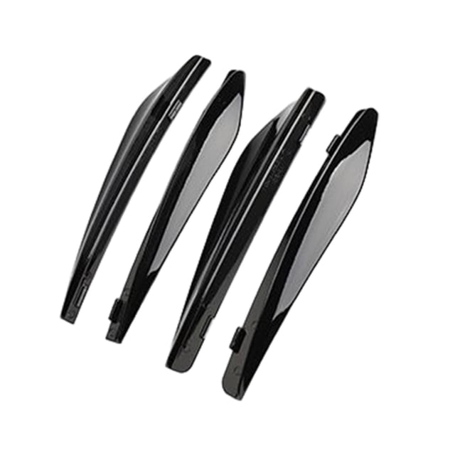 Guardabarros de rueda invisible para coche Macarena Aletas de rueda de coche Negro Brillante