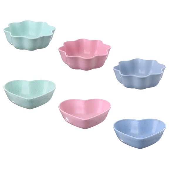 ACDANC 6 Pcs Small Ramekins Bowl Food Sauce Dish Desserts Small Wheat Straw Bowls Pickle,Small Bowls