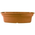thumbnail image 2 of The HC Companies Panterra Oval Plastic Outdoor/Indoor Planter, Clay Colored, 12", 2 of 2
