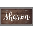 thumbnail image 1 of Sharon Name Wood Style License Plate Tag Vanity Novelty Metal | UV Printed Metal | 6-Inches By 12-Inches | Car Truck RV Trailer Wall Shop Man Cave | NP305, 1 of 1