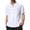 White, variant on T Shirts for Men Short Sleeve Crew Neck Henley T-Shirt Loose Fit Black Button Shirt Gym Shirts Men