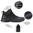 thumbnail image 3 of Botas de senderismo HUMTTO para hombre, todo terreno, impermeables, color negro 11.5, 3 of 9