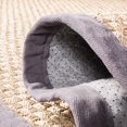 thumbnail image 5 of Safavieh Natural Fiber Collection NF114Q Border Basketweave Tapis de Prairie Marine, 8' x 8' Rond, Gris Foncé, 5 of 5