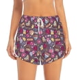 thumbnail image 4 of Lsque Doodles Wedding Printed Women's Running Shorts with Liner Pockets,Elastic Quick Dry Workout Athletic Gym Yoga Shorts,Womens High Waist Shorts-Medium, 4 of 9