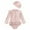 10Pink, variant on Jacenvly Baby Girls' One Piece Swimsuits 2024 New Style Baby Girls Swimwear Children's Swimsuit Printed Long-Sleeved Swimsuit Surfing Zippered Swimsuit with Headband 6-9 Months Red