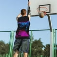 thumbnail image 5 of Sikiie Futuristic Purple Panther A、 Basketball Jersey Reversible Men's Mesh Athletic Sports Shirts Training Practice S-4XLSmall, 5 of 6