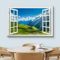 thumbnail image 3 of wall26 Canvas Print Wall Art Window View of Sunlight Over Mountain Valley Nature Wilderness Photography Realism Rustic Scenic Colorful Relax/Calm Ultra for Living Room, Bedroom, Office - 12"x18&, 3 of 5