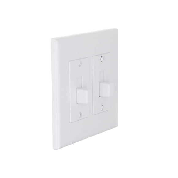 Funda decorativa TayMac 2672W de 2 elementos MASQUE Toggle, blanca