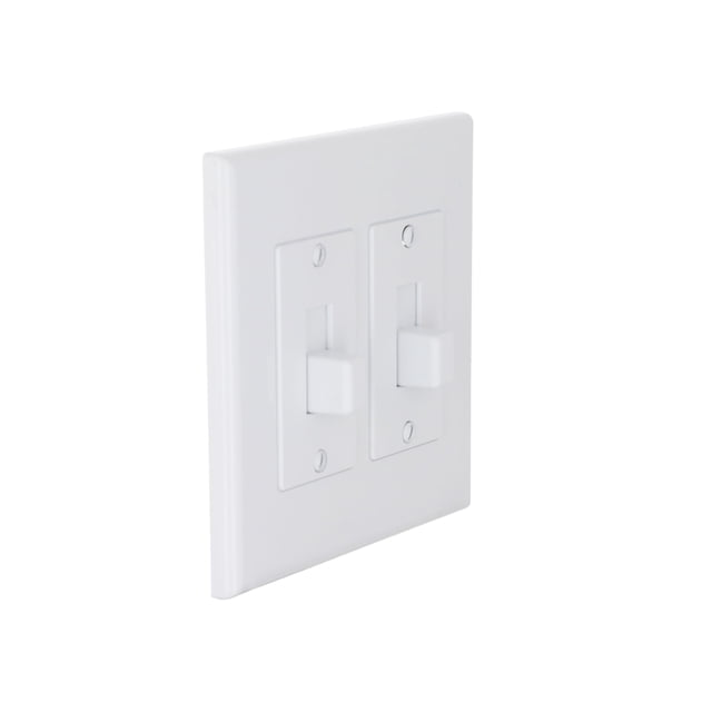 Funda decorativa TayMac 2672W de 2 elementos MASQUE Toggle, blanca