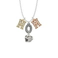 thumbnail image 2 of Delight Jewelry Silvertone Small Panther - Mascot Multi-Colored Crystal Mom Charm Necklace, 2 of 5