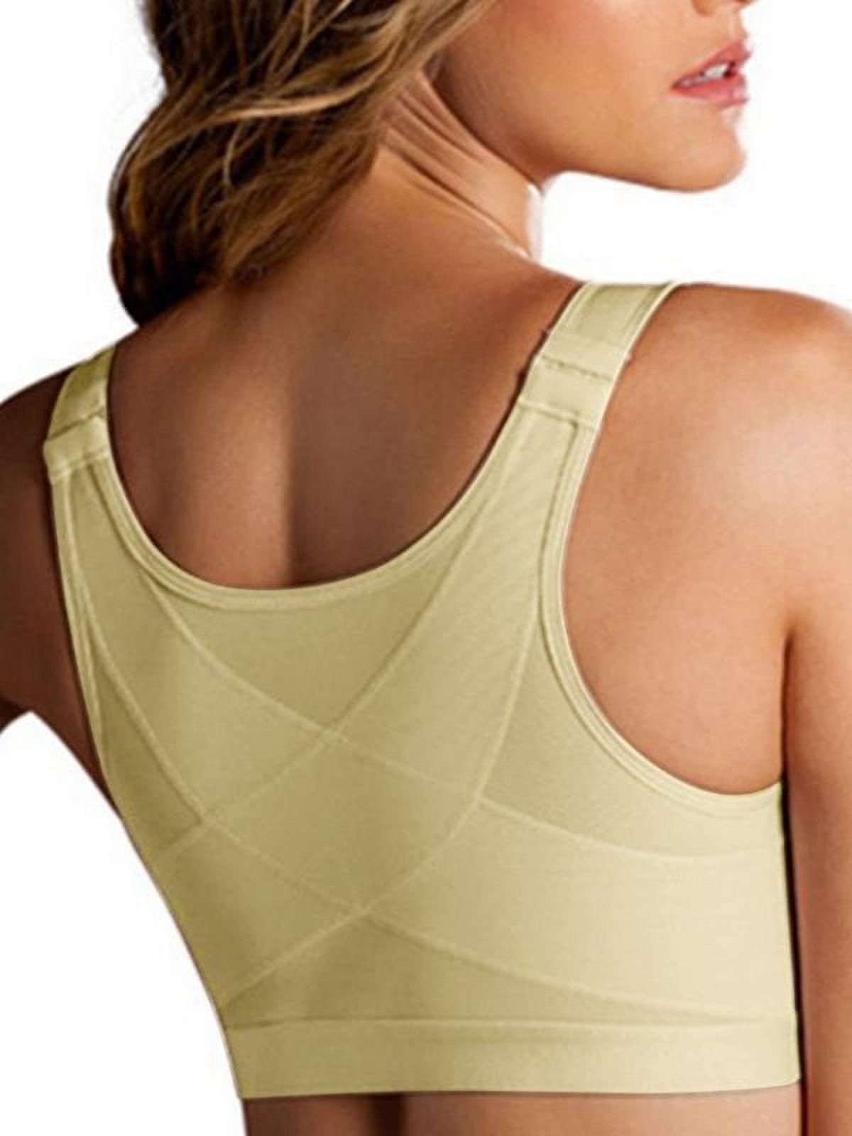 Women's Full Figure No Bounce Plus Size Camisole Wirefree Back Close Sports Bra - image 2 of 4
