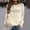 Beige, variant on Womens Long Sleeve Oversized Sweatshirt 2026 Spring Casual Crewneck Loose Pullover Floral Print Fall Y2K Tunic Top