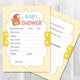 thumbnail image 3 of KAKOWELY 20 tarjetas de predicción de consejos para baby shower, tarjetas de consejos para nuevos padres, 3 of 5