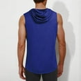 thumbnail image 5 of Xysaqa Men's Active Athletic Hooded Tank Tops, Mens Mesh Breathable Workout Gym Muscle Hoodies Top Fitness Bodybuilding Casual Sleeveless T Shirts for Men M-3XL Summer Savings, 5 of 5