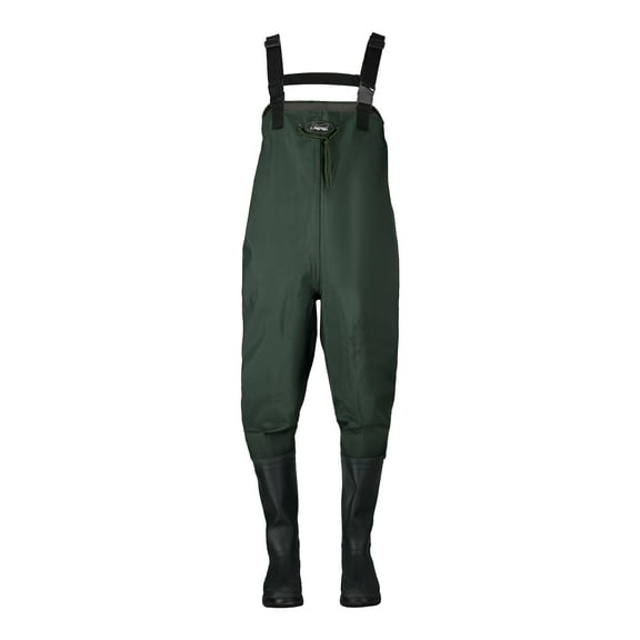 Frogg Toggs Men’s Cascades 2-Ply Bootfoot Chest Waders, Waterproof Waders for Fishing with Felt Outsole, Green, Size 10