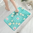 thumbnail image 1 of Xihbxyly Liquidación de Ropa de Mujer Alfombrilla En Fibra Impregnada de Fibra Índigo, Absorbente, Dormitorio, Antideslizante, Flocada, En Estampado de Crisantemos, 1 of 6