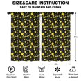 thumbnail image 2 of Blackout Kids Curtains,Softballs and Text Black Pattern Children's Insulated Curtains Set Of 2,Bedroom Essentials,Toddler Room Decor 52"x84", 2 of 5