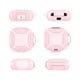 thumbnail image 5 of Funda Protectora Silicona para Shokz OpenFit Air T511 Likrtyny Funda a Prueba de Golpes rosa, 5 of 9