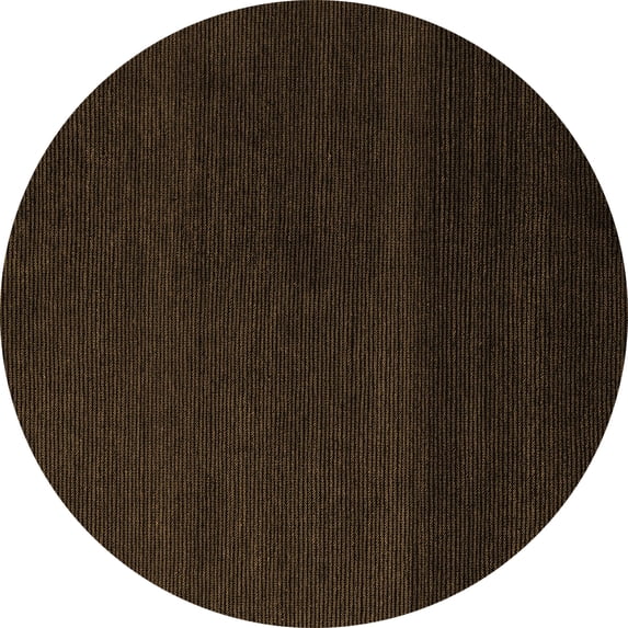 Ahgly Company Indoor Round Abstract Brown Modern Area Rugs, 6' Round