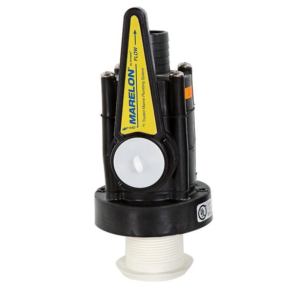 Forespar Marelon Full-Flow Seacock & 1-1-2" Champignon à Travers-Coque