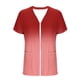 thumbnail image 3 of Camiseta de Cuello Redondo de Color Sólido Casual de Ajuste Suelto con Poliéster Suave, Camiseta de Verano para Uso Diario en Casa O Trabajo, 3 of 5