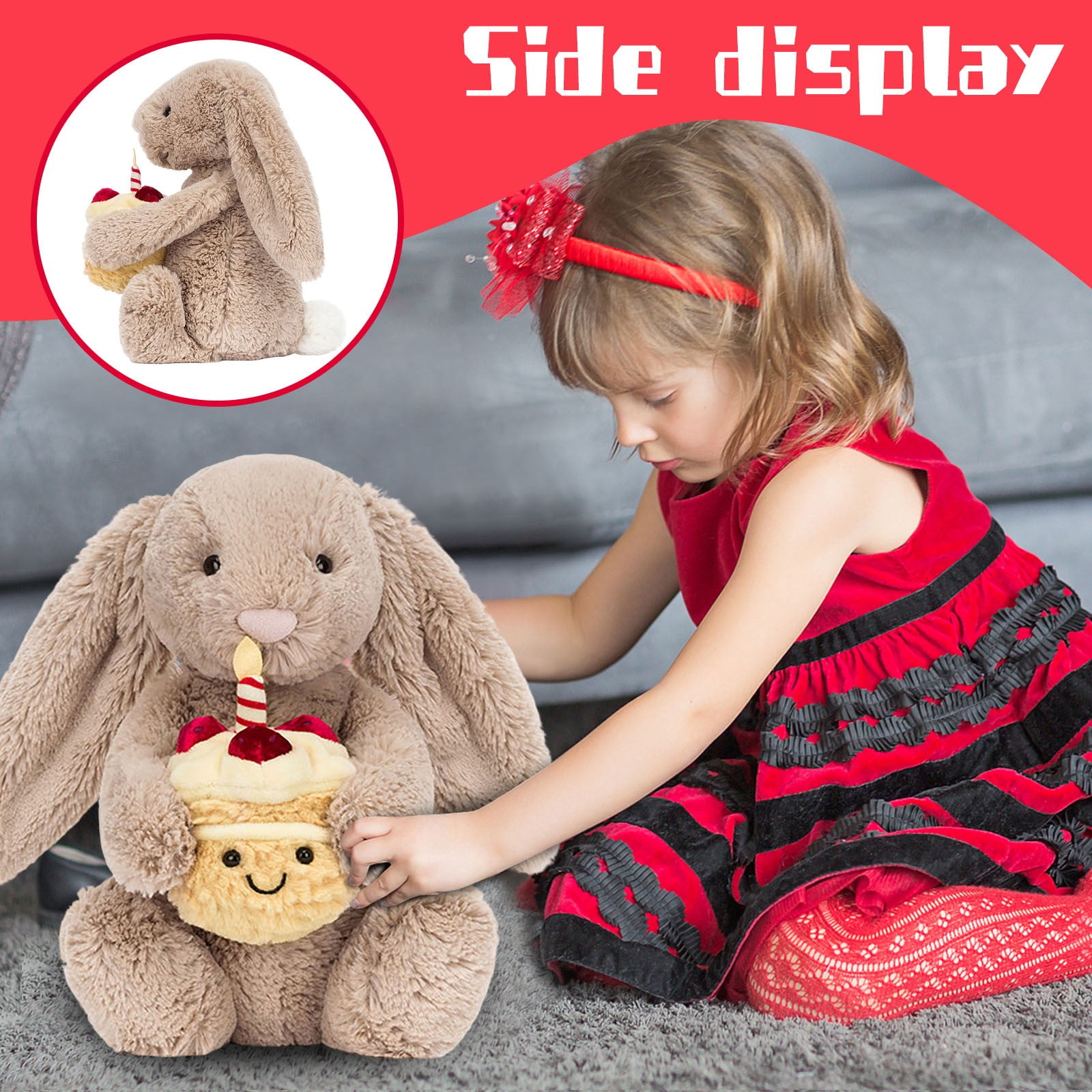 Bashful Beige Bunny 'Birthday' - Official Jellycat