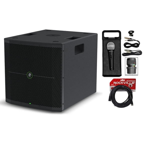 Mackie Thump115S 15" 1400w Powered DJ PA Subwoofer Microphone Cable Thump 115S