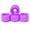 Purple, variant on Almencla 4pcs 51mm X 70mm, 78A Outdoor / Indoor Skateboard , Wear Resistant Yellow
