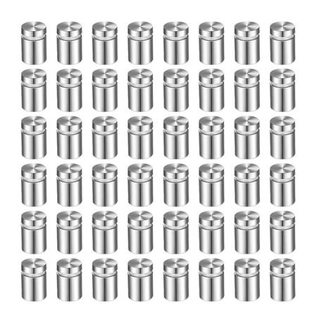 

100 Pack Sign Standoff Screws Advertising Screws Stainless Steel Wall Standoff Mounts Glass Acrylic Nail (1/2 x 1 Inch)