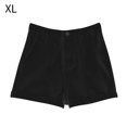 thumbnail image 1 of Pantalones cortos casuales Pantalones cortos sueltos de mujer Pantalones cortos de pierna ancha de cintura alta, Negro, XL tholdsy AP001507-12B, 1 of 7