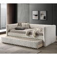 thumbnail image 6 of Furniture of America Ladell Fabric and Wood Twin Daybed with Trundle in White, 6 of 6
