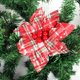 thumbnail image 4 of 5x tela escocesa de Navidad Artificial flor árbol colgante fiesta de Navidad decoración del hogar, 4 of 5