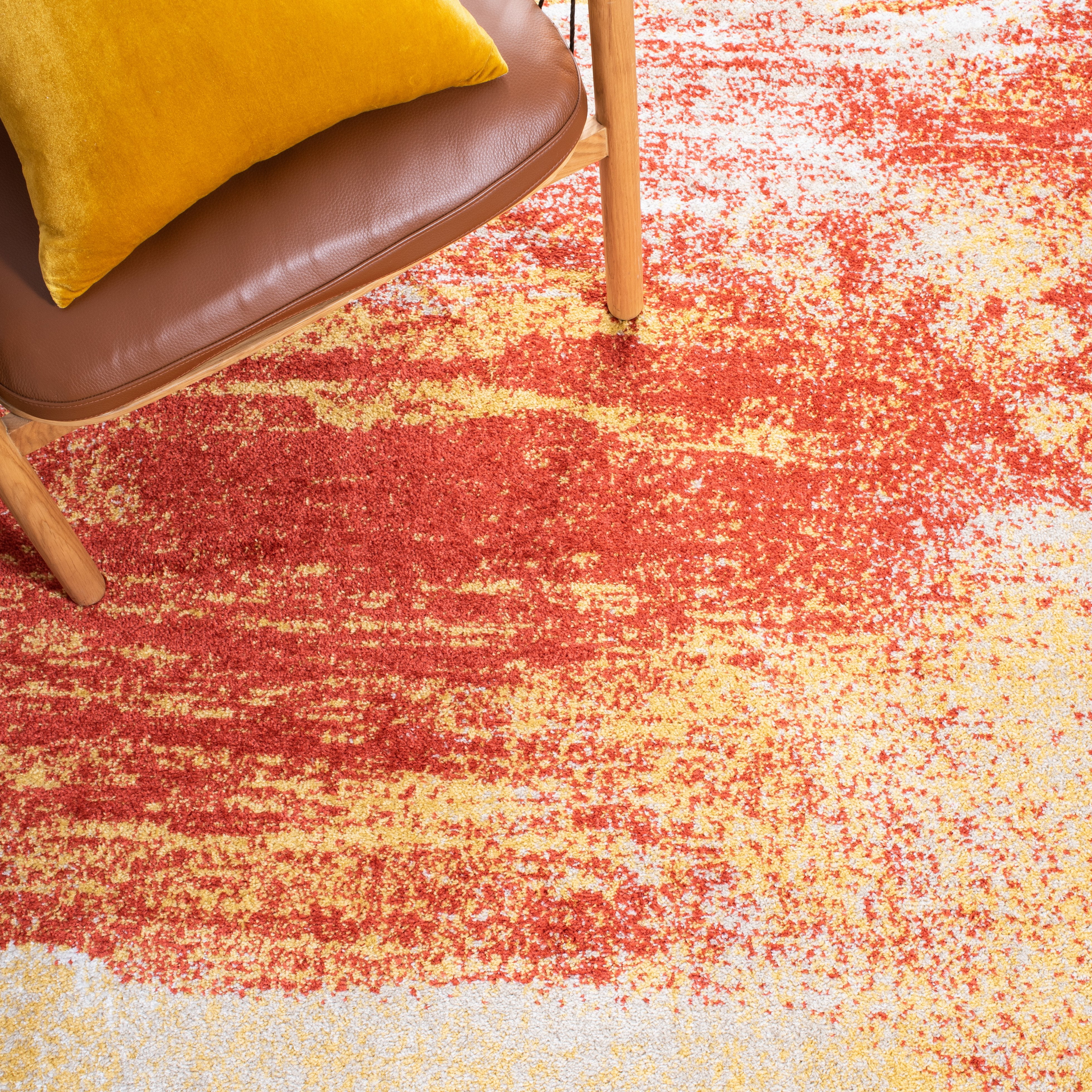 Safavieh Adirondack Rudyard Abstract Ombre Runner Rug, Rust/Gold, 2'6" x 10'